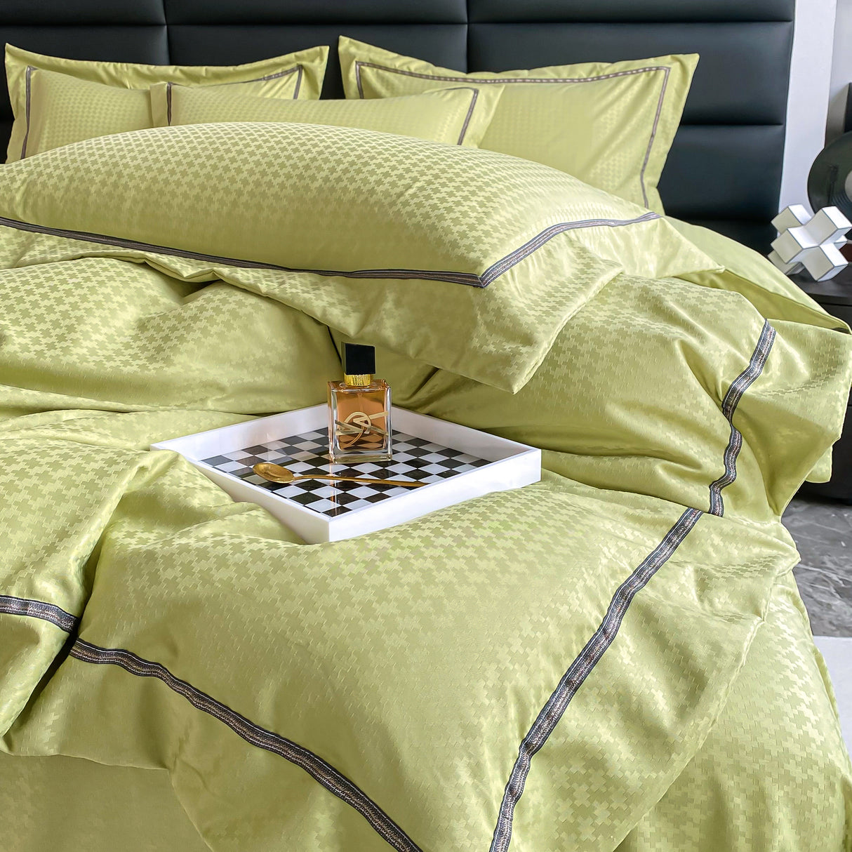 Duvet Unic Verde Pastel Para Cama Doble 140x190cm Sin Acolchado - Tendidos y Cubrelechos | Bylmo