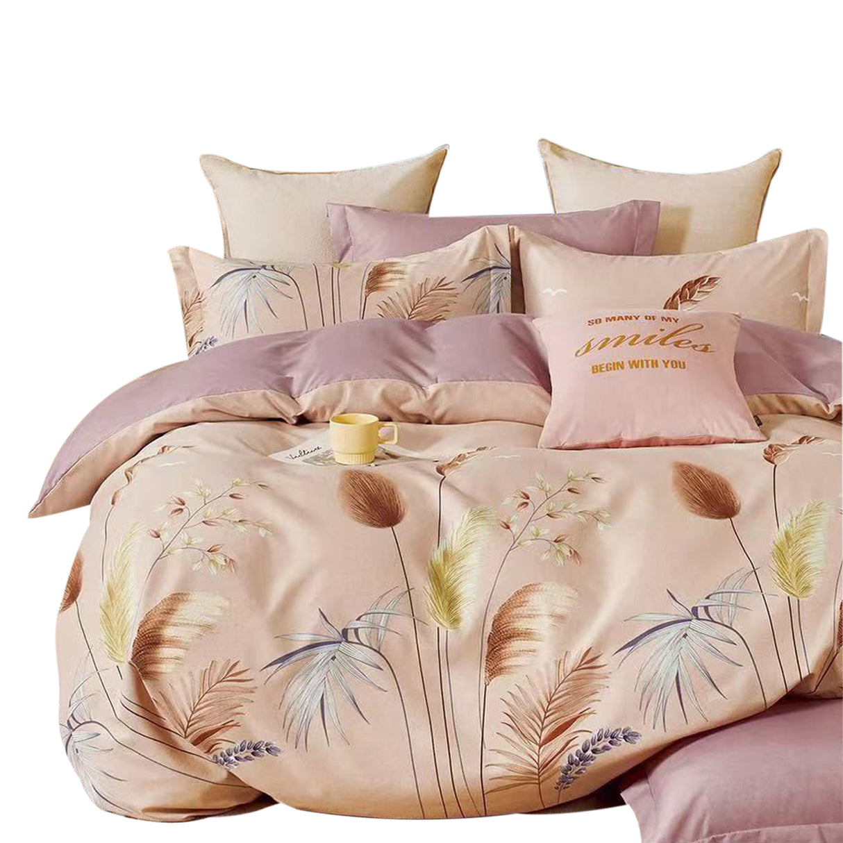 Duvet Floravet Rosado Para Cama Doble 140x190cm Sin Acolchado - Tendidos y Cubrelechos | Bylmo
