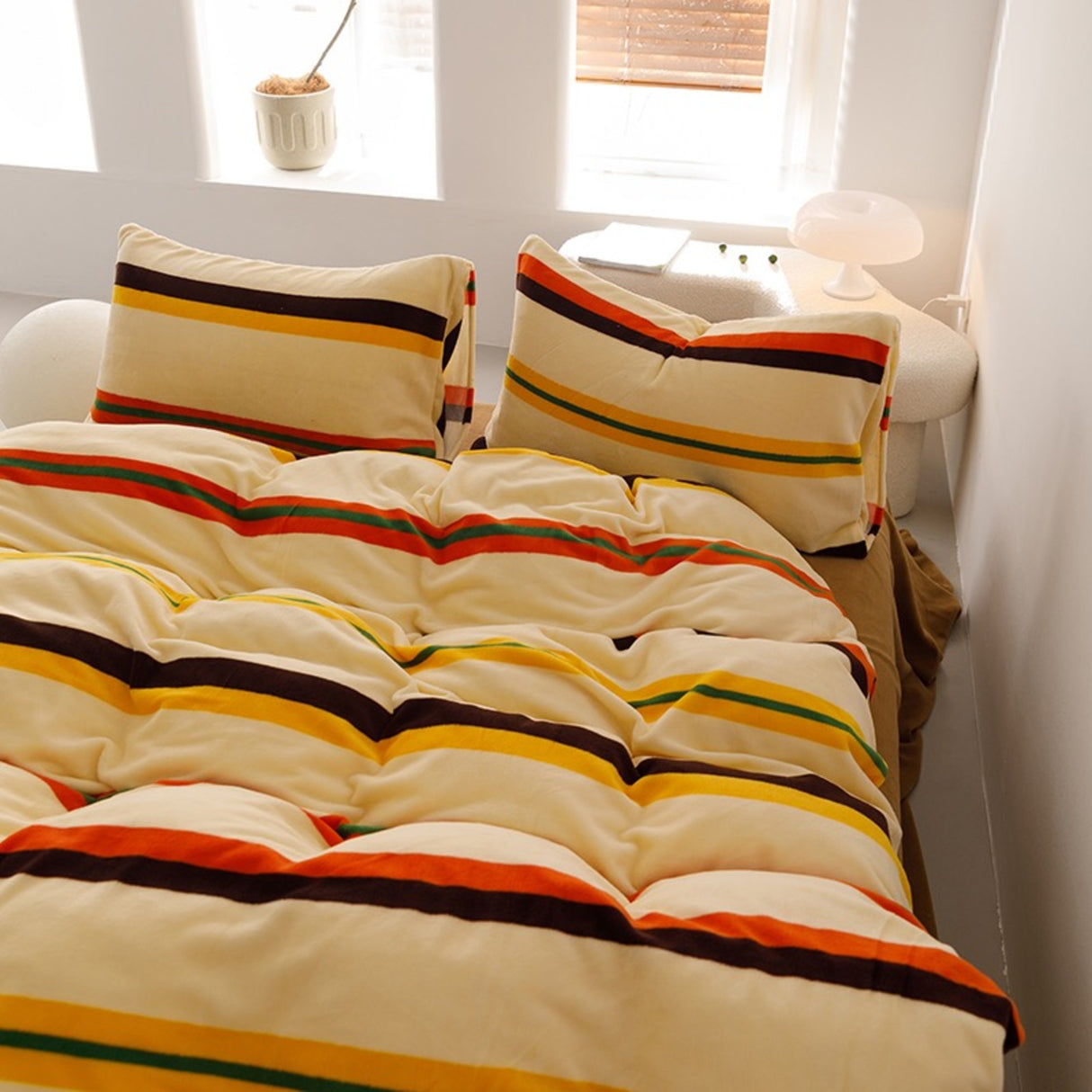 Duvet DiTerra Terracota Para Cama Doble 140x190cm Acolchado - Tendidos y Cubrelechos | Bylmo