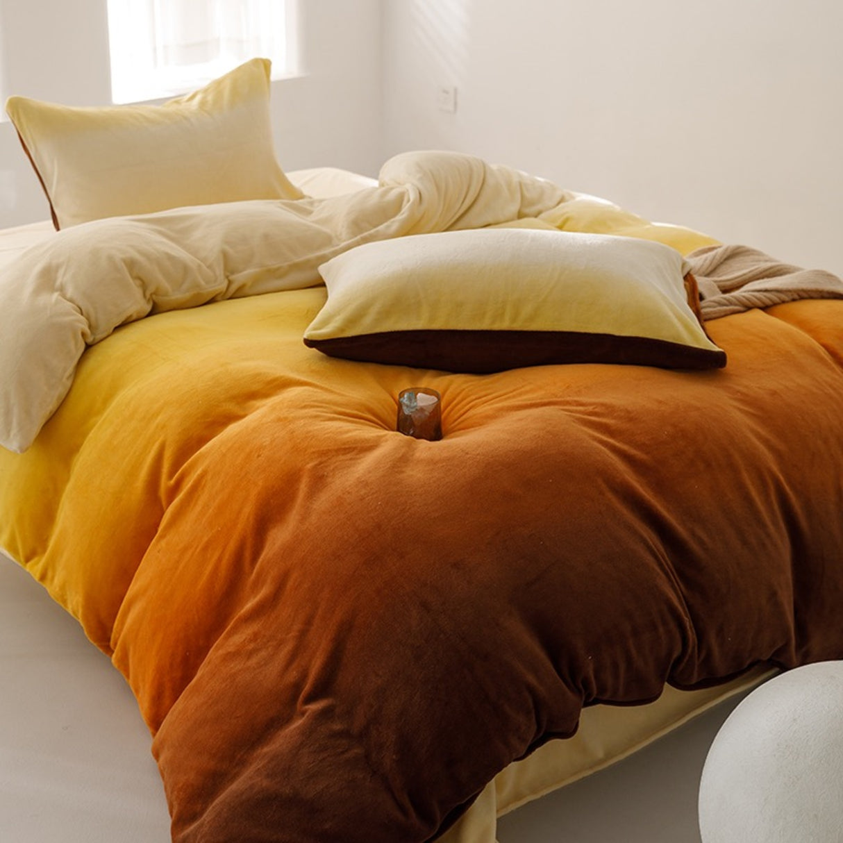 Duvet DiFlan Cafe Para Cama Queen 160x190cm Acolchado - Tendidos y Cubrelechos | Bylmo