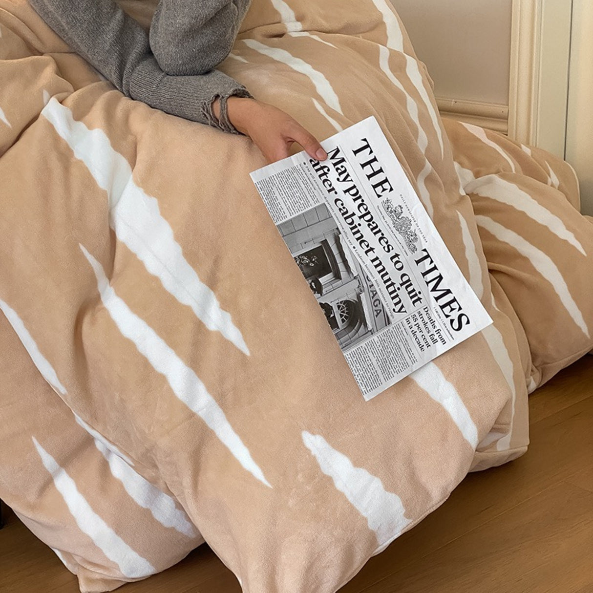 Duvet DiOrange palo de rosa Para Cama Queen 160x190cm Sin Acolchado - Tendidos y Cubrelechos | Bylmo
