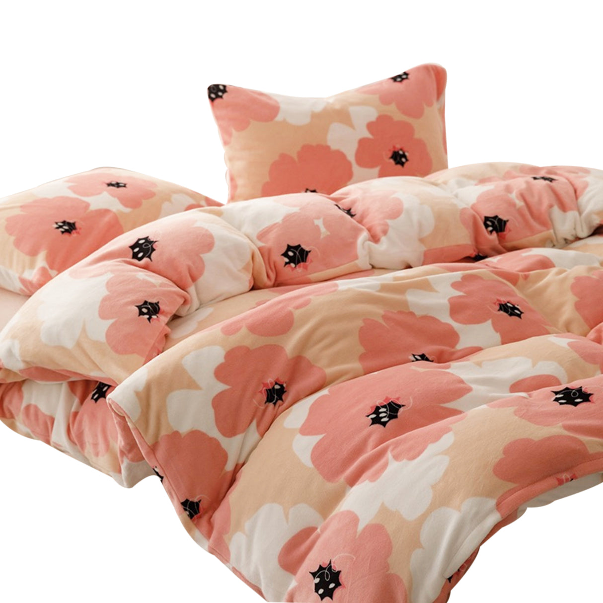 Duvet DIFloral Rosado Para Cama Queen 160x190cm Sin Acolchado - Tendidos y Cubrelechos | Bylmo