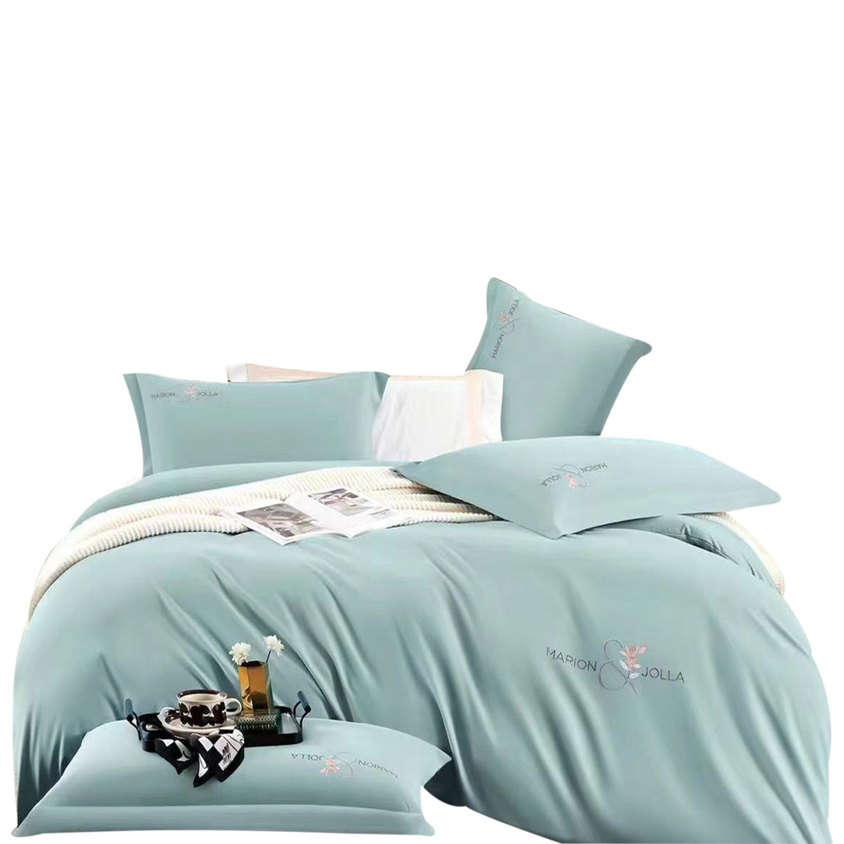 Duvet Vivo Azul Claro Para Cama Queen 160x190cm Acolchado - Tendidos y Cubrelechos | Bylmo