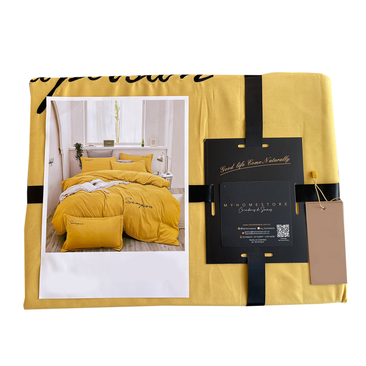 Duvet Sampson Mostaza Para Cama Doble 140x190cm Acolchado - Tendidos y Cubrelechos | Bylmo