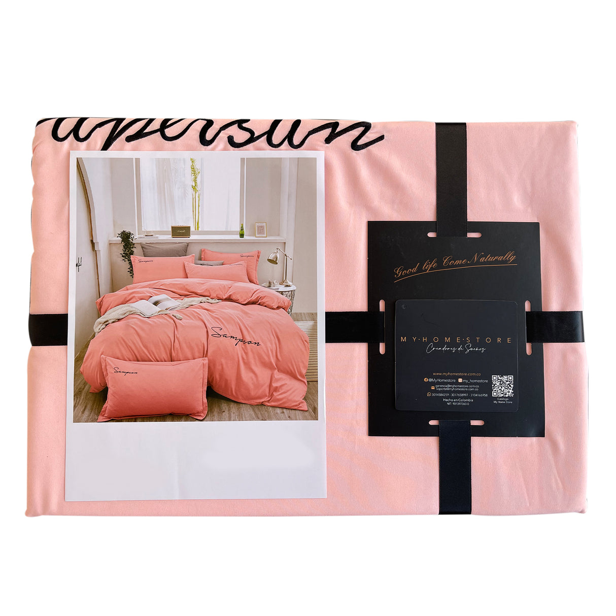 Duvet Sampson Palo de Rosa Para Cama Doble 140x190cm Sin Acolchado - Tendidos y Cubrelechos | Bylmo