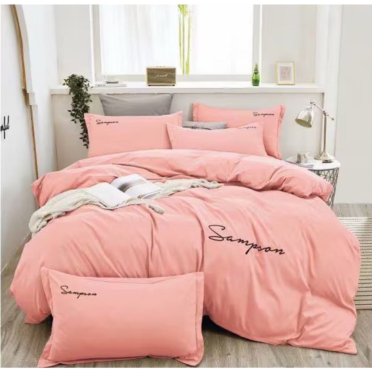 Duvet Sampson Palo de Rosa Para Cama Doble 140x190cm Sin Acolchado - Tendidos y Cubrelechos | Bylmo