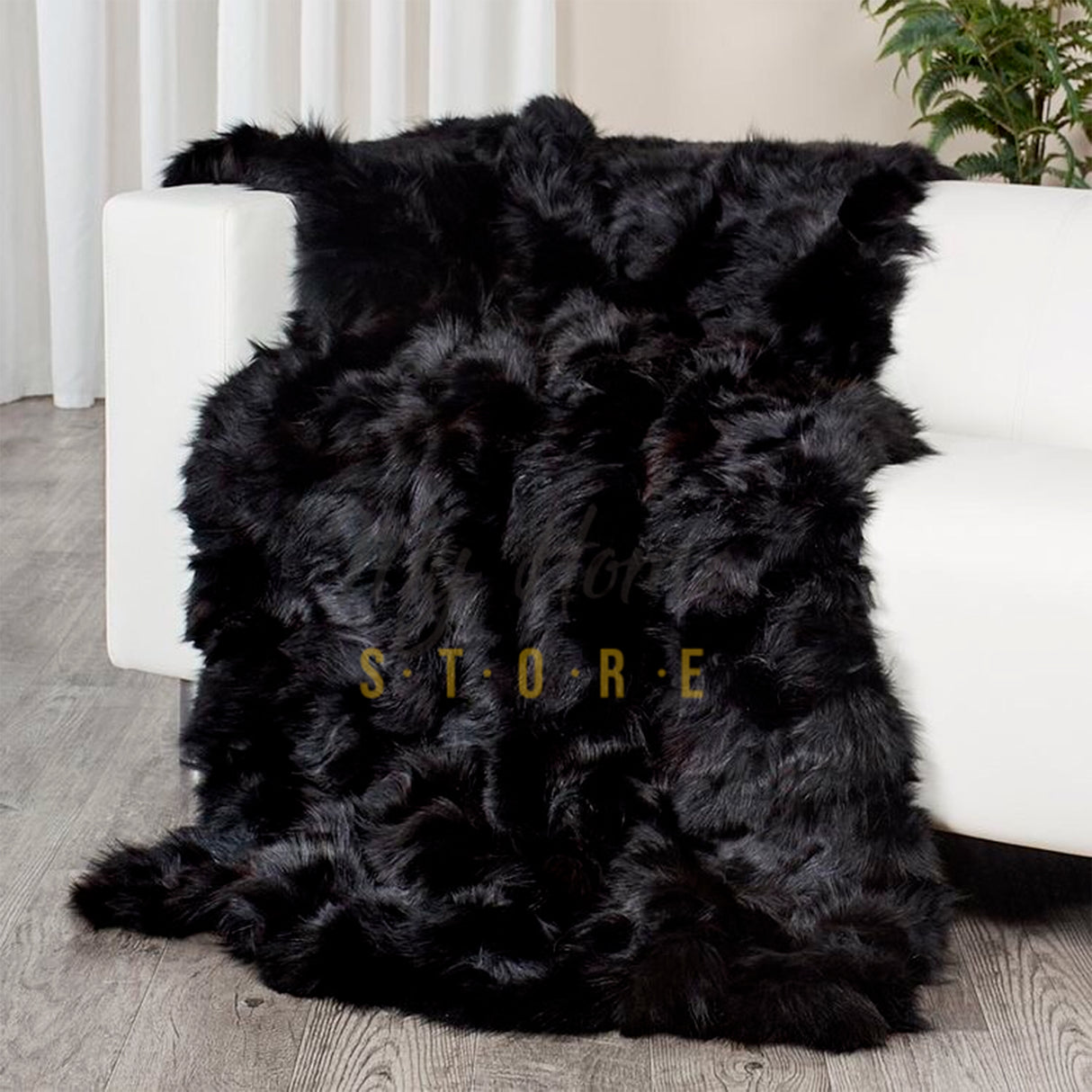 Cobija Ovejera Sheepard Negro 180x200 Muy Suave - Cobijas | Bylmo