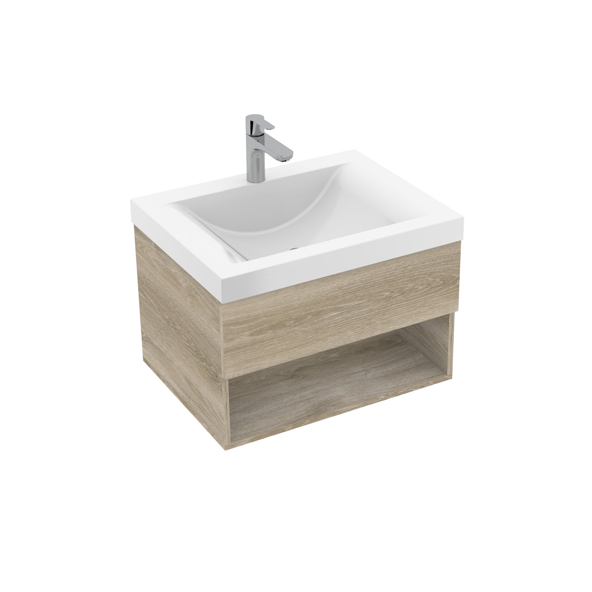 Mueble Para Lavamanos Essential Austral 63x48cm Flotante Con Lavamanos Siena - Muebles para Lavamanos | Bylmo