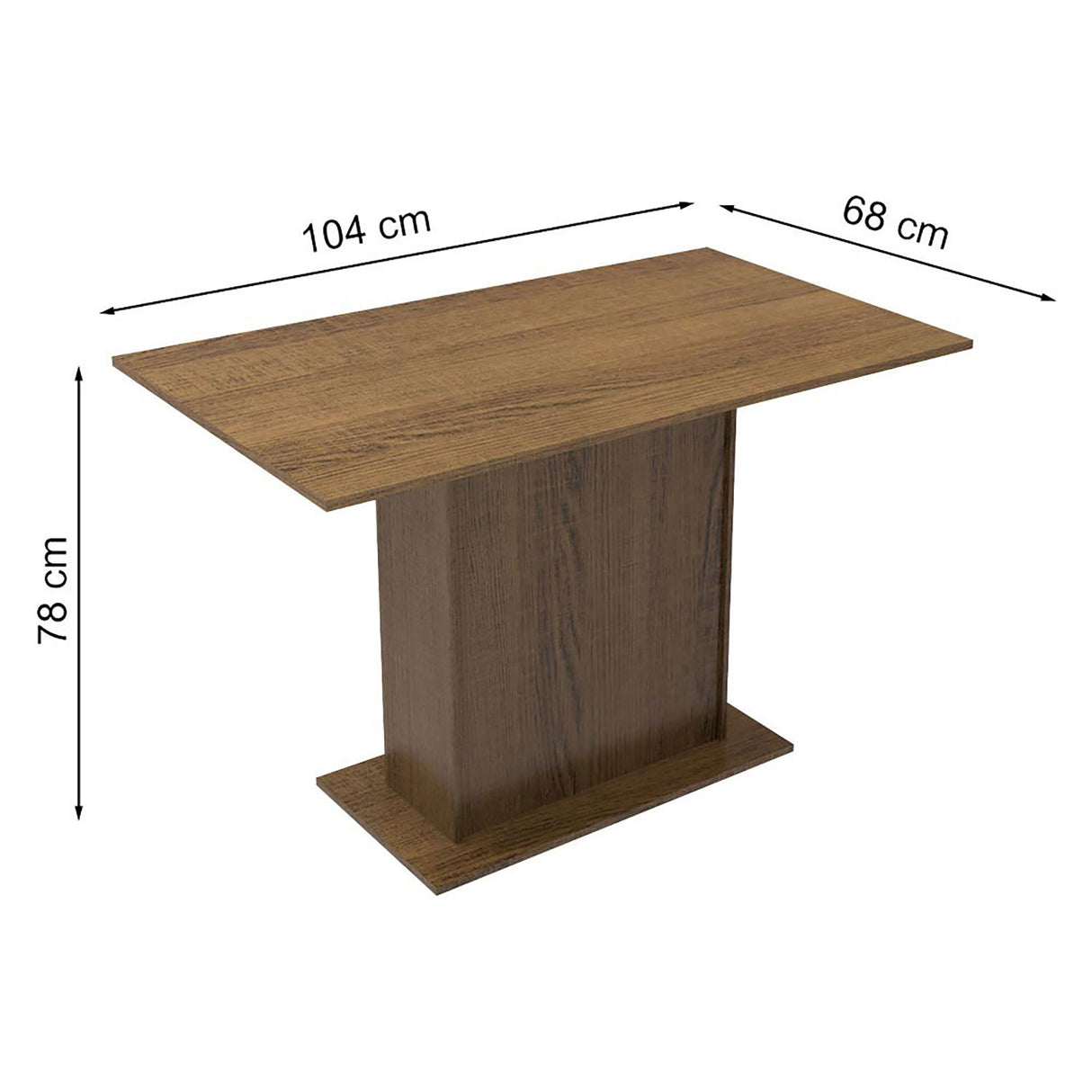 Combo Comedor y Sillas Talita Marron 104x78cm de 4 Puestos - Comedores | Bylmo