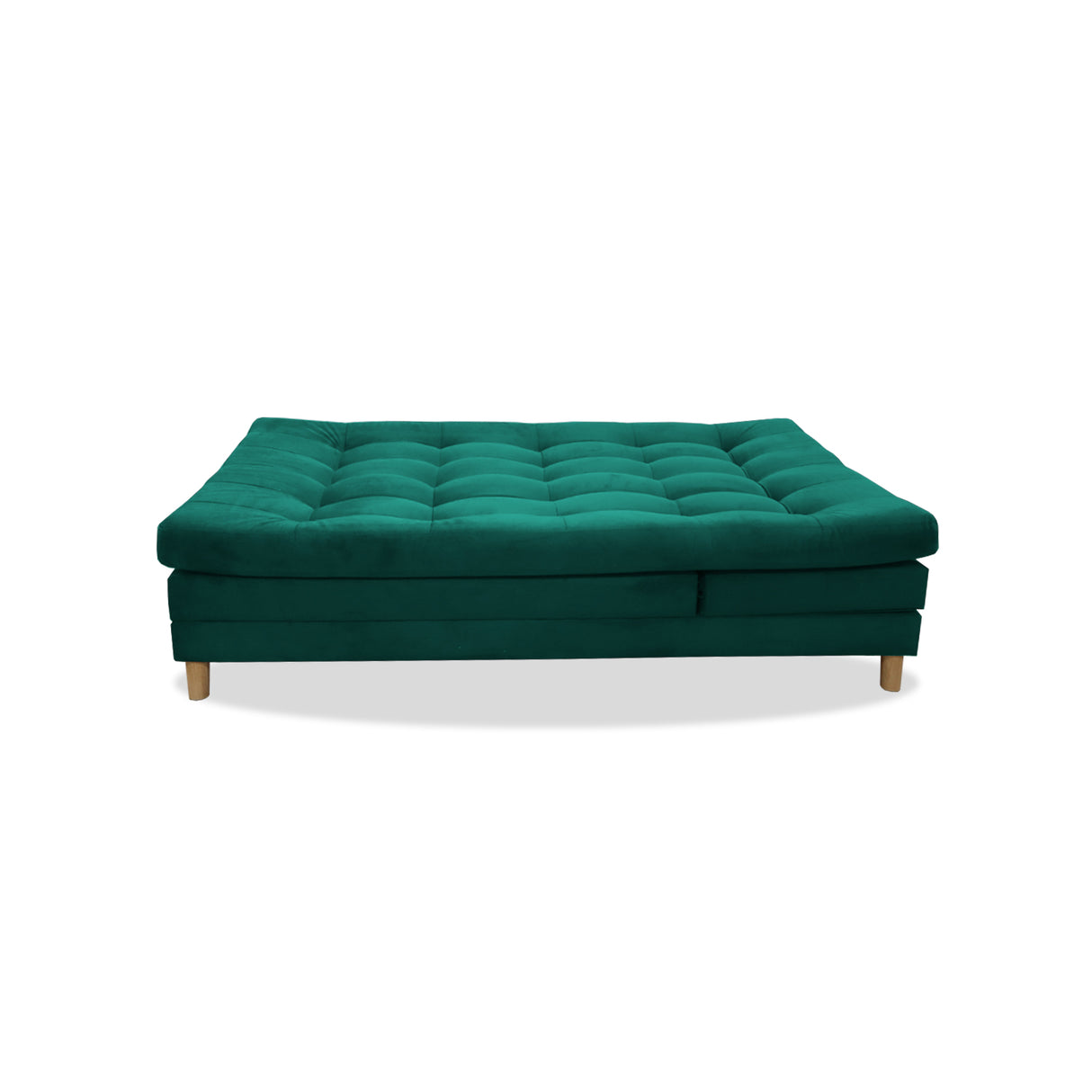 Sofacama Bieri Verde 180x95cm de Tres Puestos Reclinable - Sofas y Poltronas | Bylmo