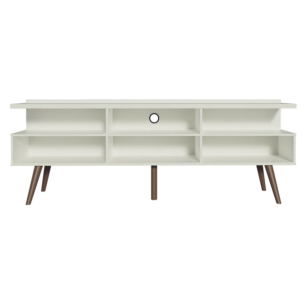 Rack de TV Londres Blanco 160x58cm Para TV Hasta 65 Pulgadas - Muebles de TV | Bylmo