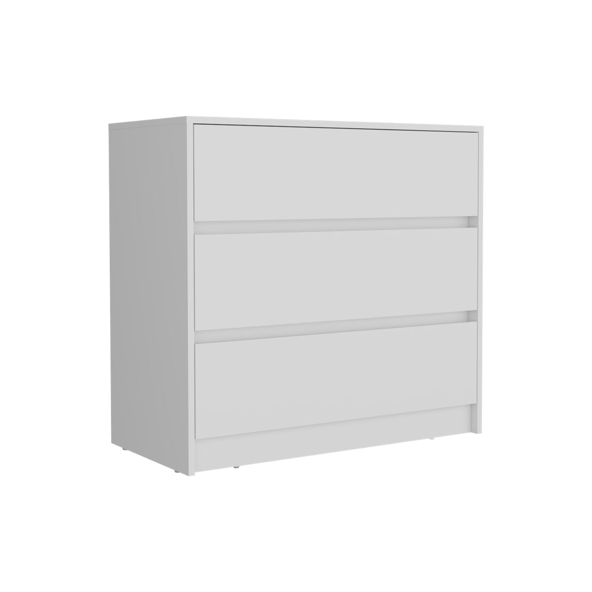 Cajonera Austin Blanco 85x80cm con Tres Cajones - Cajoneras y Comodas | Bylmo