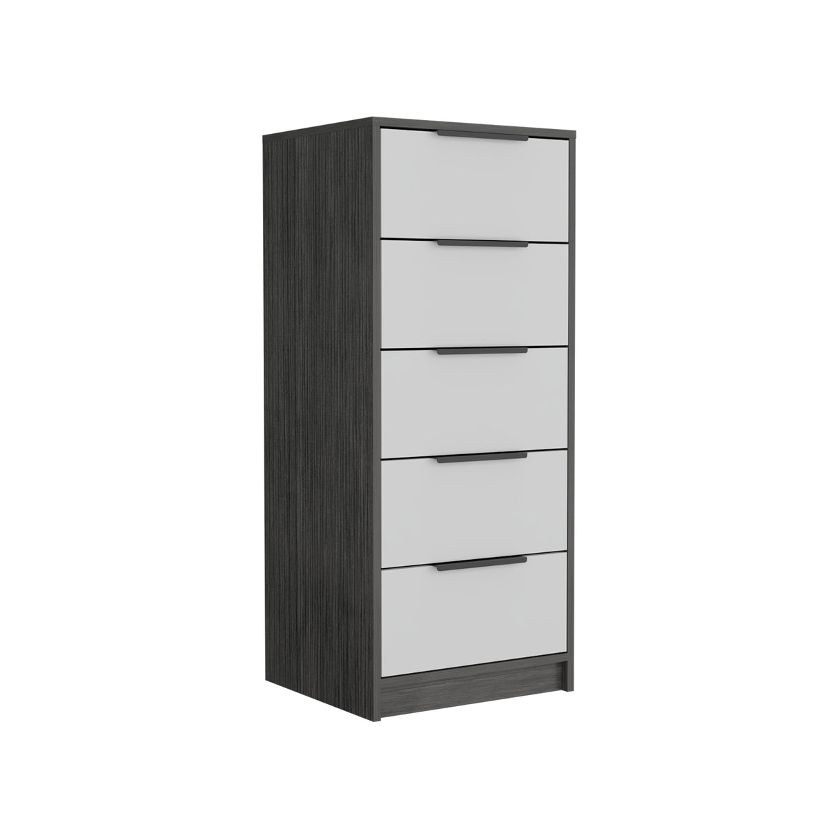 Cajonera Kaia Roble Gris 45x107.8cm con Cinco Cajones - Cajoneras y Comodas | Bylmo
