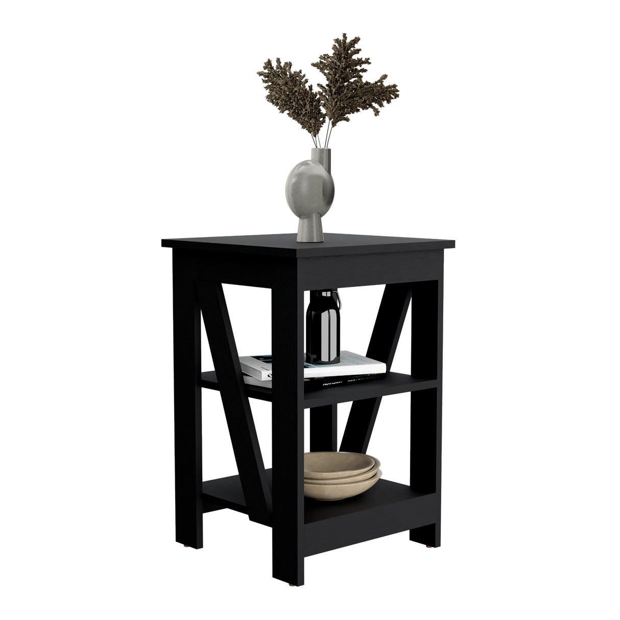 Mesa Auxiliar Taylor Wengue 40x60.6cm Rectangular con Patas - Mesas Auxiliares | Bylmo
