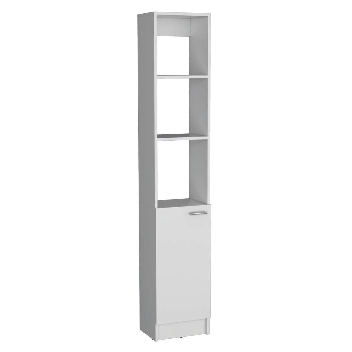 Armario de Baño Parks Blanco 33.1x180.6cm de Piso con Tres Entrepaños - Muebles para Baño | Bylmo