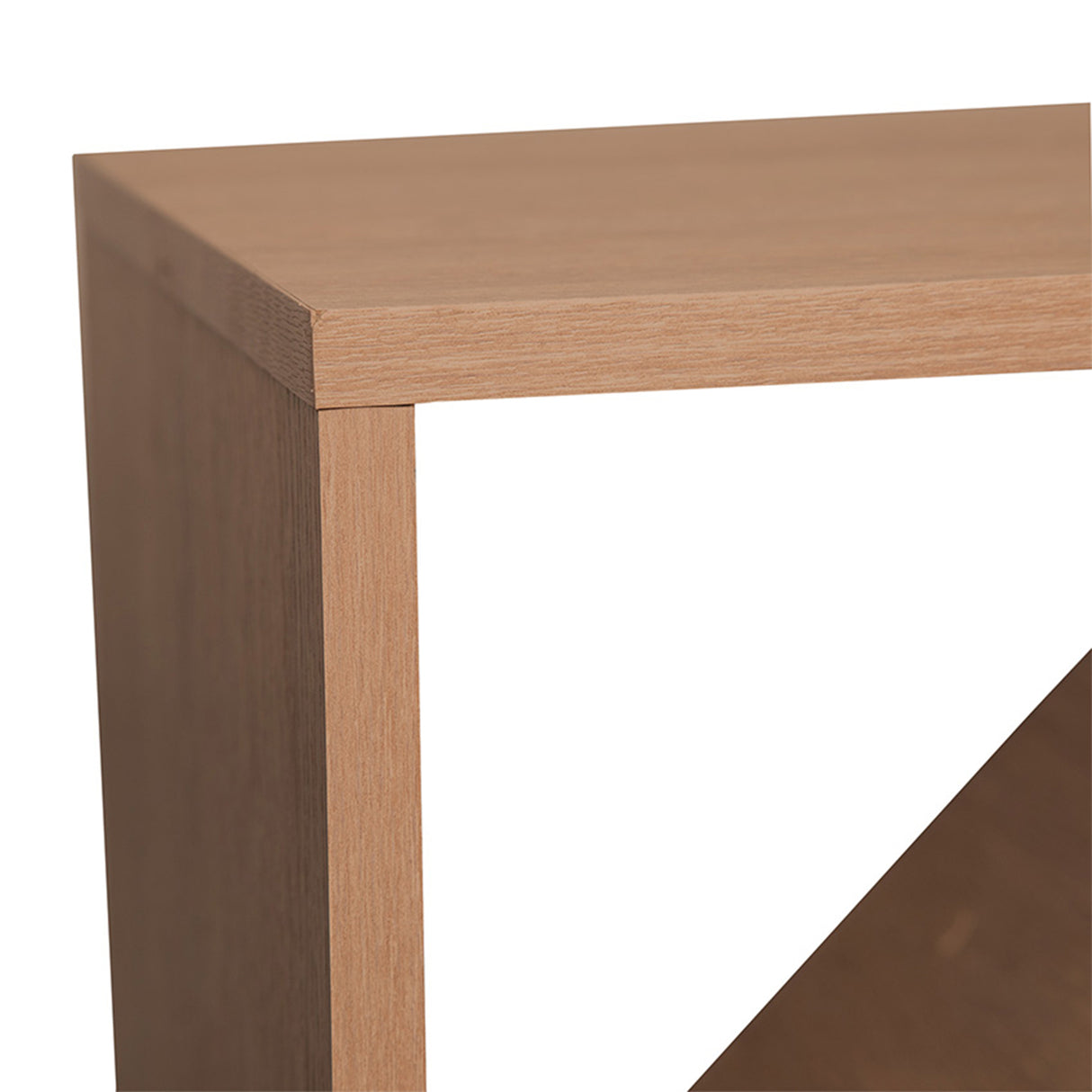 Mesa de Noche Capell Marron 40x40cm de Piso con Entrepaños - Mesas de Noche | Bylmo
