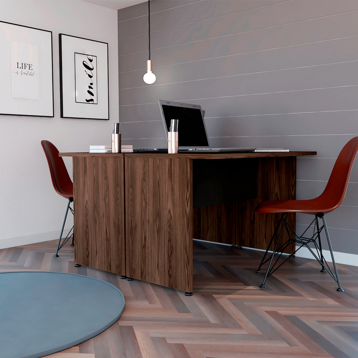 Escritorio Home Office Milan 120x75cm de Doble Puesto - Escritorios | Bylmo
