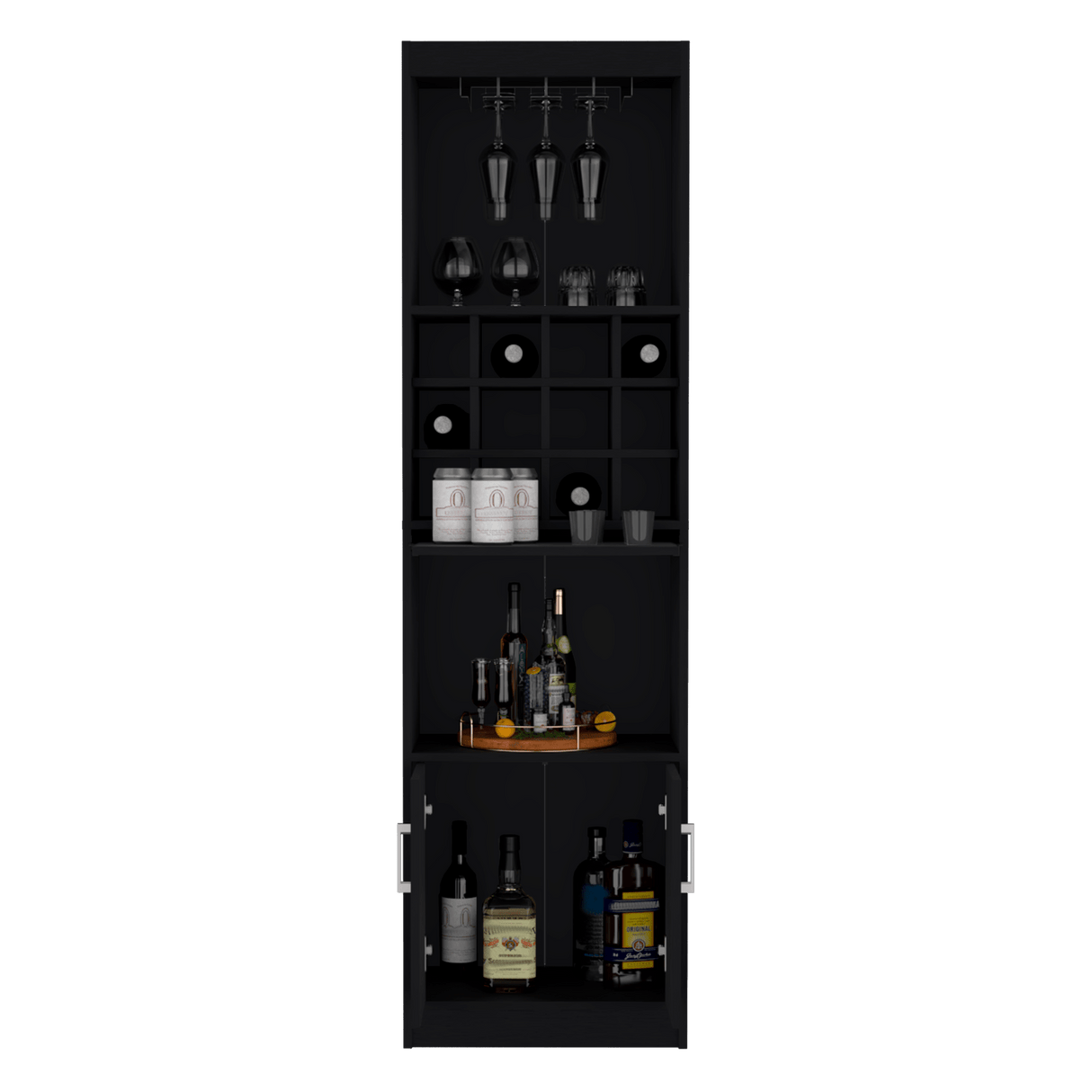 Bar Alto Kevil Wengue 51x180.6cm de Piso - Bares | Bylmo