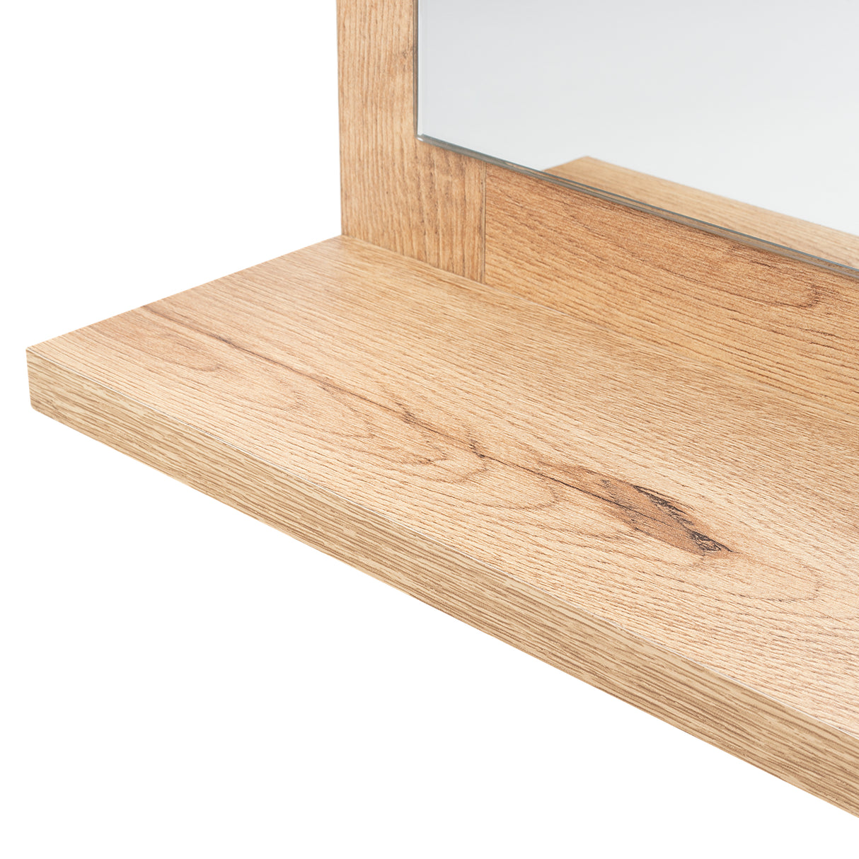 Espejo Make - Up 35x35cm Rectangular Con Marco en Madera - Espejos Decorativos | Bylmo