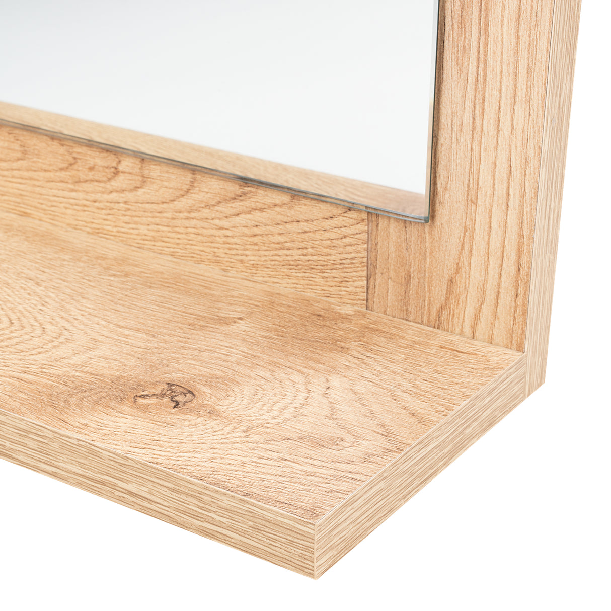 Espejo Make - Up 35x35cm Rectangular Con Marco en Madera - Espejos Decorativos | Bylmo