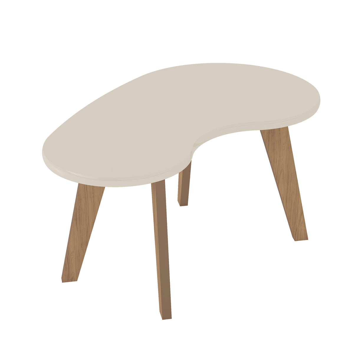 Mesa de Centro Centem Blanco 91x44cm con Forma Irregular - Mesas de Centro | Bylmo