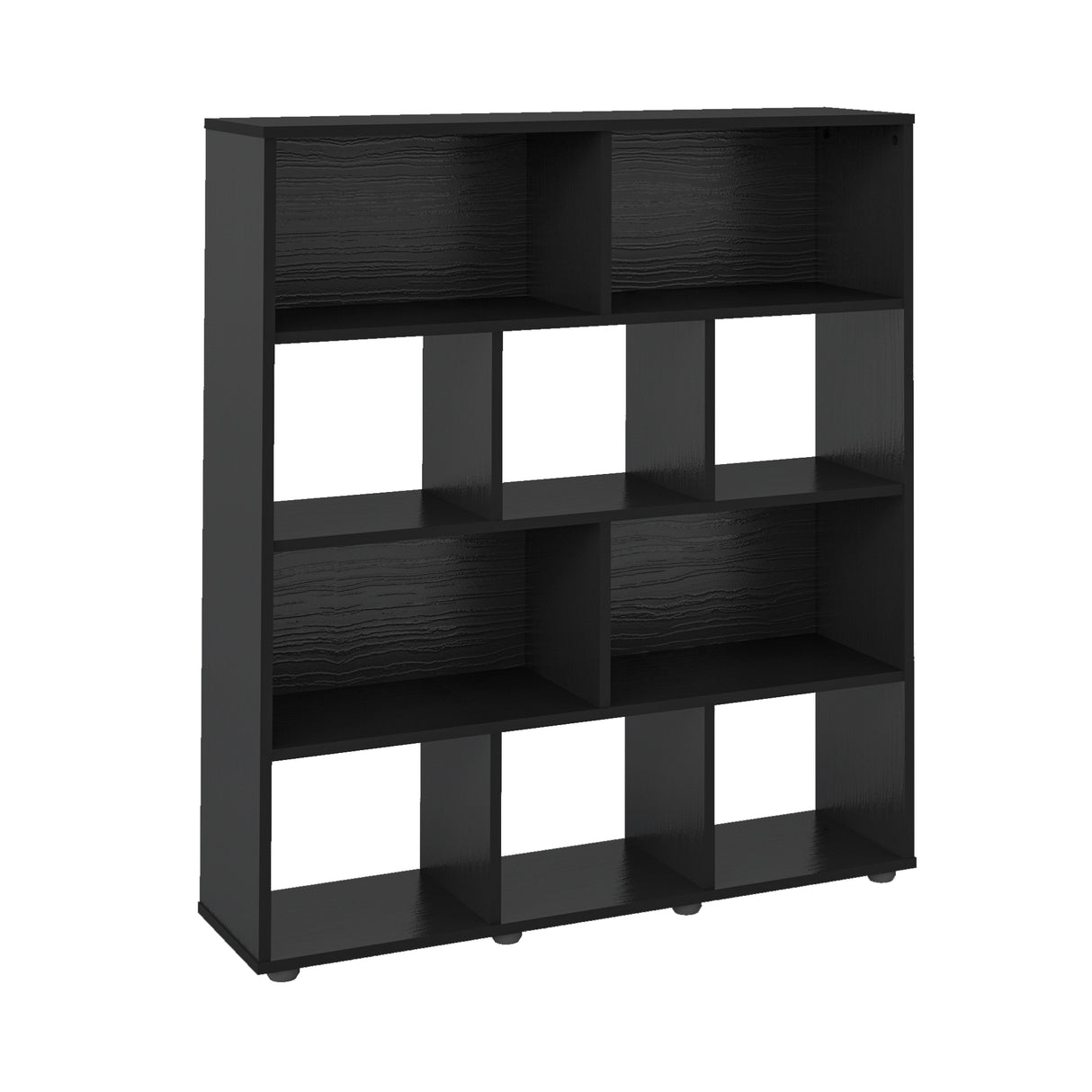 Biblioteca Book Negro 91x109cm Rectangular con 3 Entrepaños - Bibliotecas y Estanterías | Bylmo