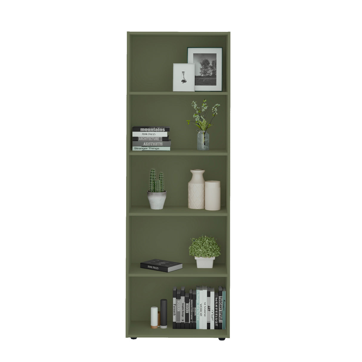 Biblioteca Multy Menta 60x180cm Rectangular con 4 Entrepaños - Bibliotecas y Estanterías | Bylmo