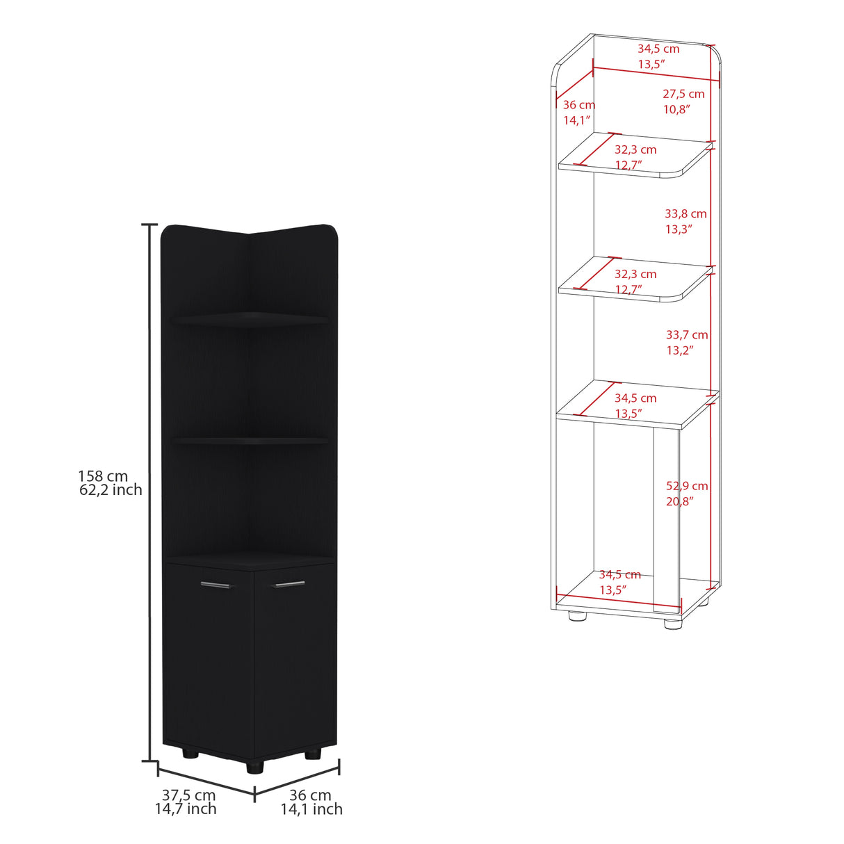 Mueble para Baño Malibu Wengue 37.5x158cm con Patas - Muebles para Baño | Bylmo