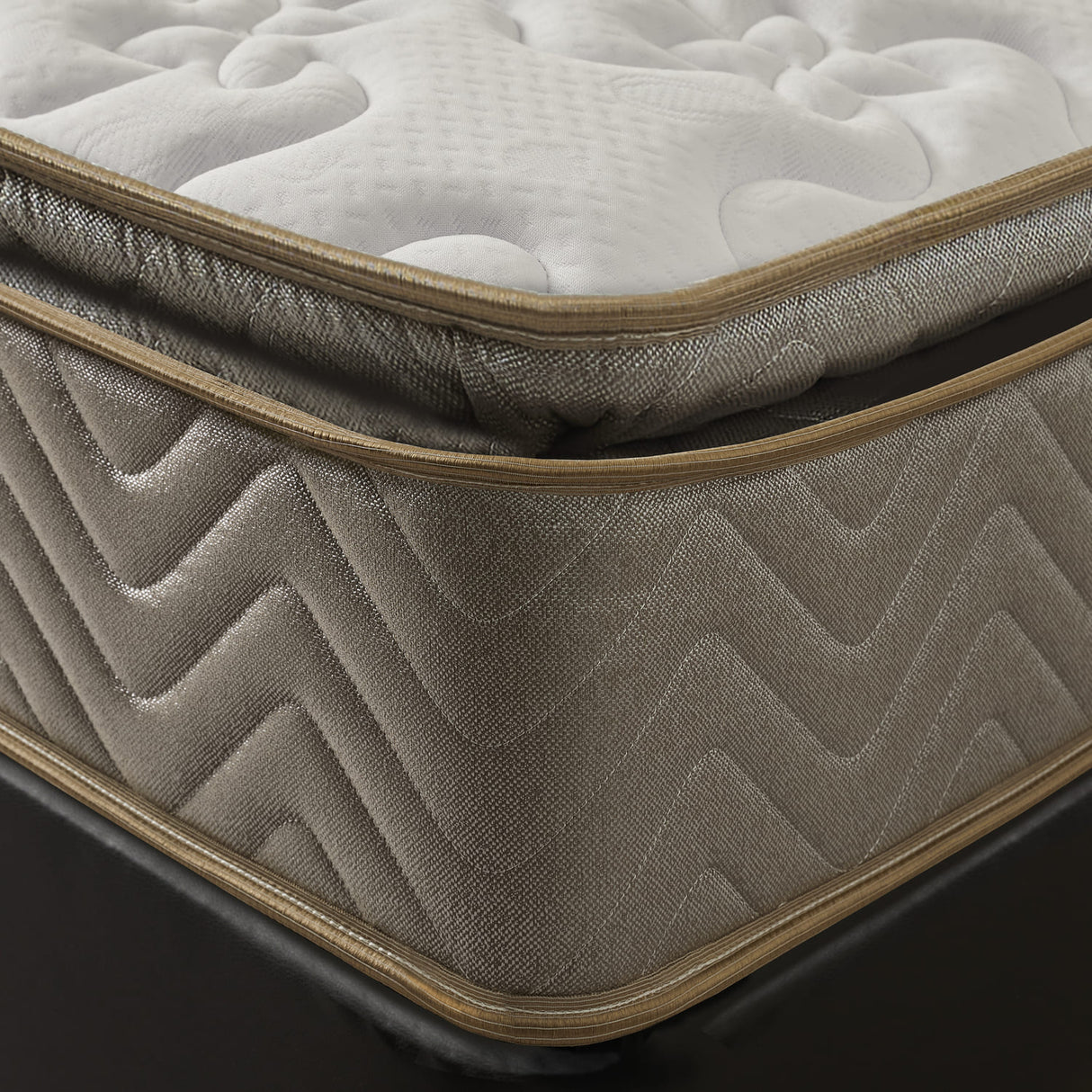 Combo Base Cama y Colchón Litium Pillow Queen 160x190cm Cafe Medio Firme Ortopédico - Colchones | Bylmo