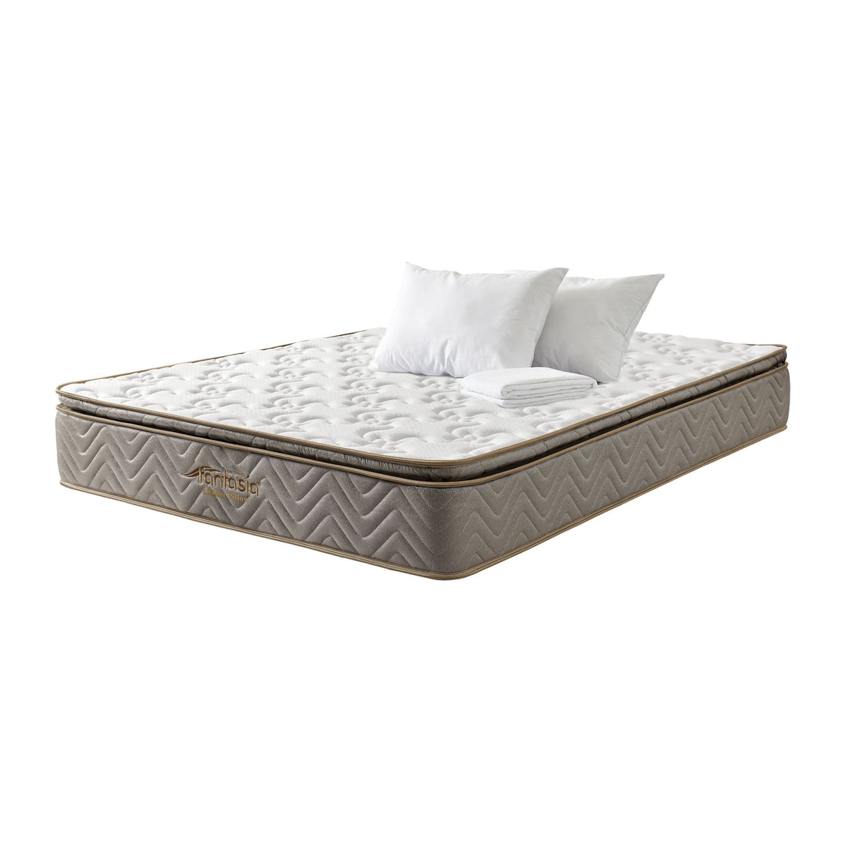Combo Colchón Litium Pillow Doble 140x190cm Medio Firme Ortopédico - Colchones | Bylmo