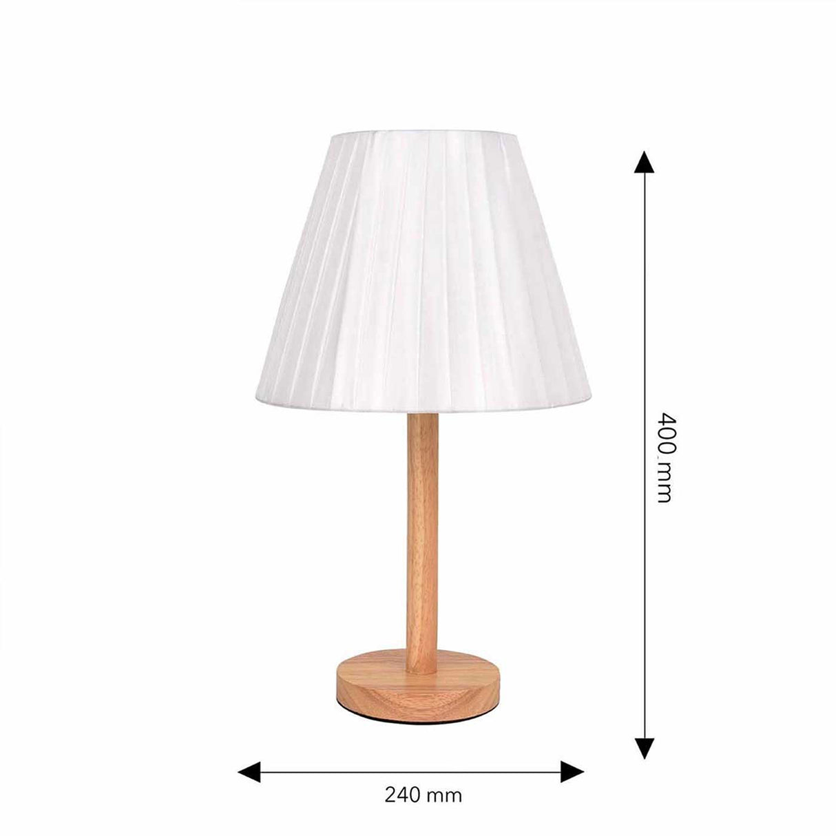 Lámpara de Mesa Tian Blanco 24x40cm con Bombilla - Iluminacion | Bylmo