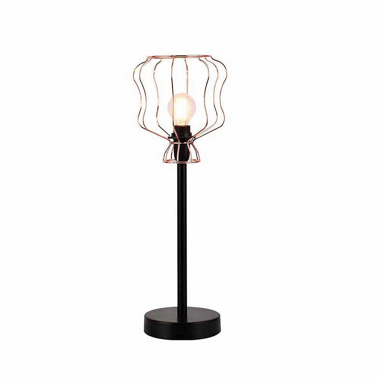 Lámpara de Mesa Lugo Negro 15x43cm con Bombilla - Iluminacion | Bylmo
