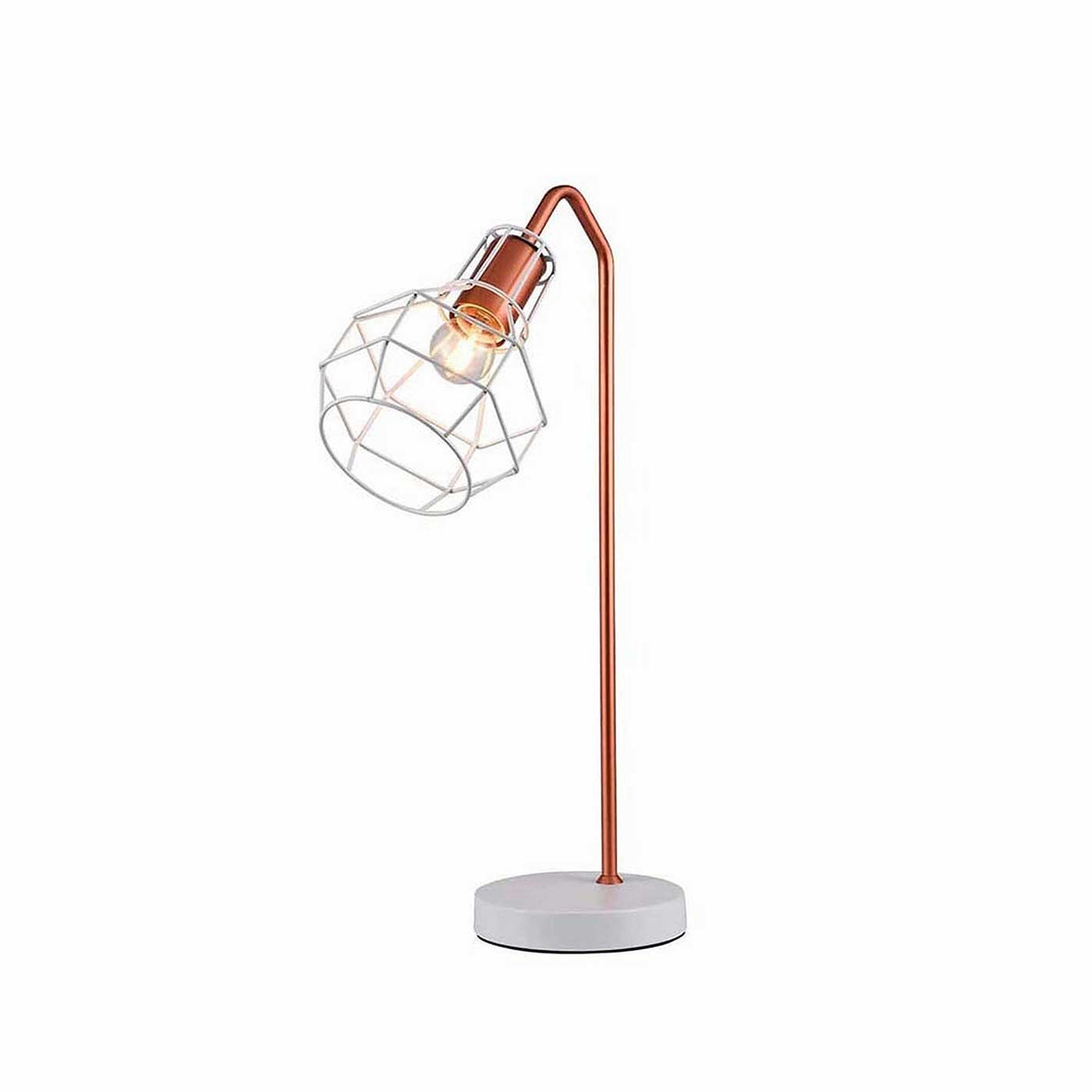 Lámpara de Mesa Adele Cobre 18x50cm con Bombilla - Iluminacion | Bylmo