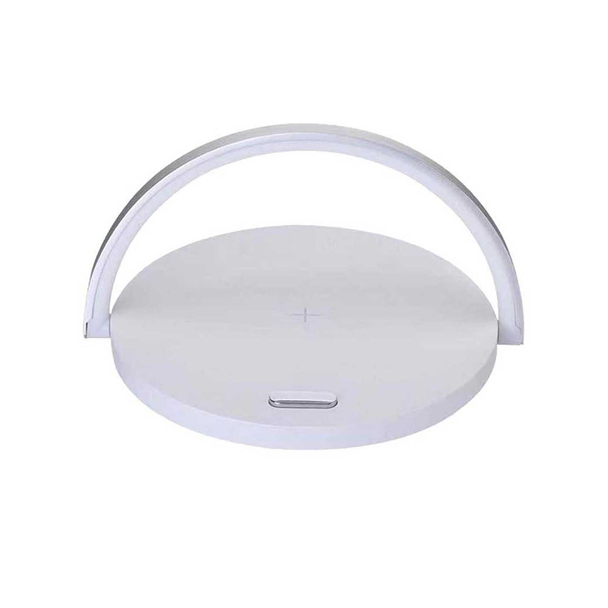 Lámpara De Mesa Moon Blanco 20x13cm LED con Base Para Carga Inalámbrica - Iluminacion | Bylmo