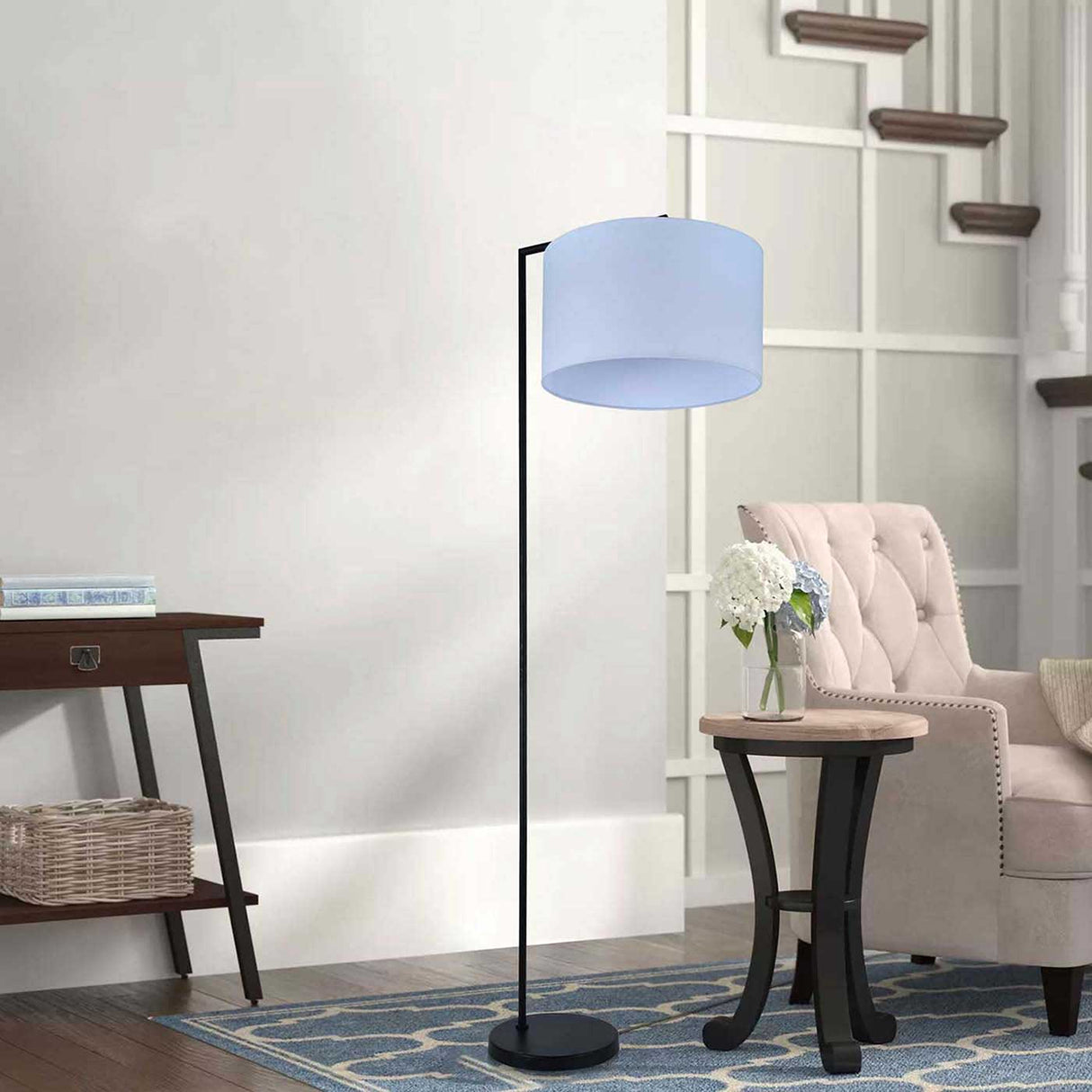 Lámpara de Piso Shann Negro 33x56cm con Bombilla - Iluminacion | Bylmo