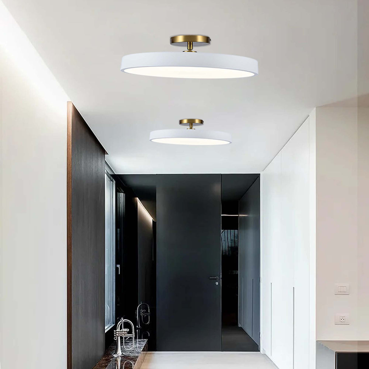 Lámpara de Techo Edita Blanco 40x13cm de Techo sin Bombilla - Iluminacion | Bylmo