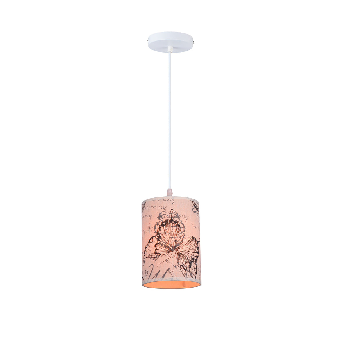 Lámpara Colgante Mariposa Multicolor 14x120cm de Techo con Bombilla - Iluminacion | Bylmo