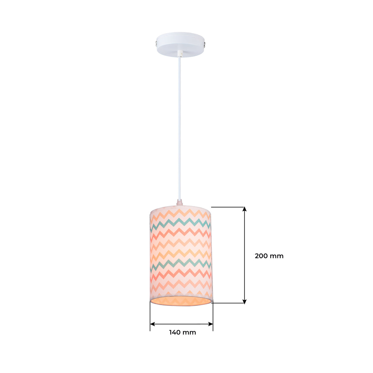 Lámpara Colgante Cosmo Multicolor 14x120cm de Techo con Bombilla - Iluminacion | Bylmo