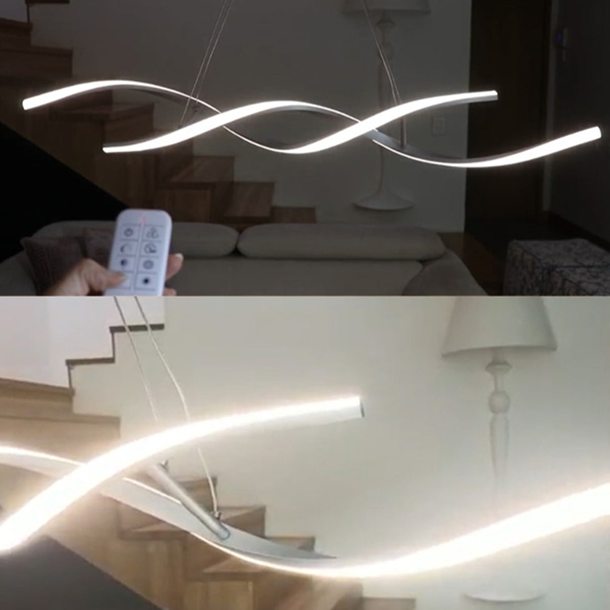 Lámpara Colgante Persefone Blanco Cromado 113x115cm de Techo sin Bombilla - Iluminacion | Bylmo