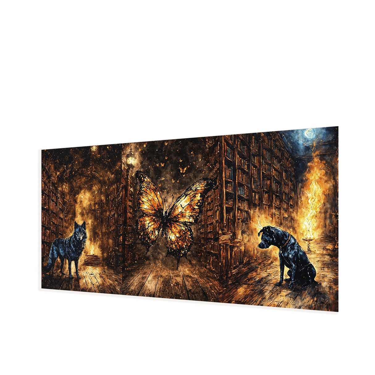Cuadro de Lienzo Guardianes Decorativo 118x55cm - Cuadros | Bylmo