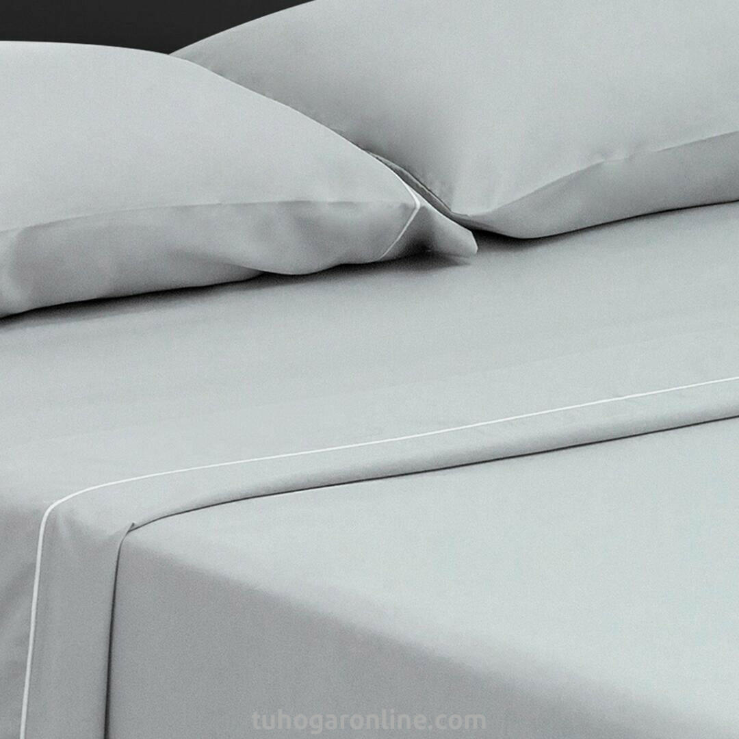 Juego de Sabanas Basic Gris para Cama Queen 160 X 190 Cm Fondo Entero - Sabanas | Bylmo