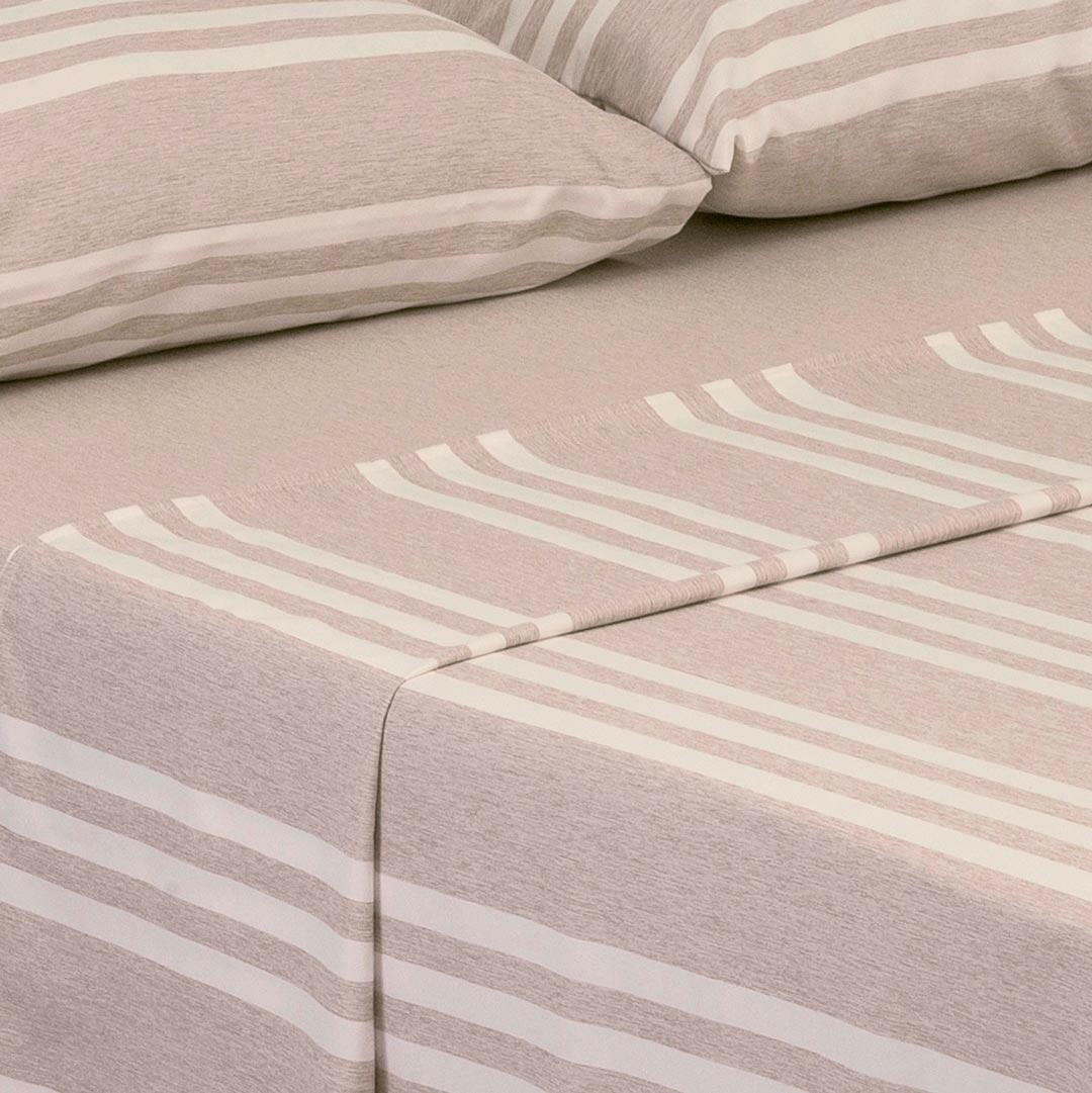 Juego de Sabanas Equilibrio Curuba para Cama King 200 X 200 Cm Rayas - Sabanas | Bylmo
