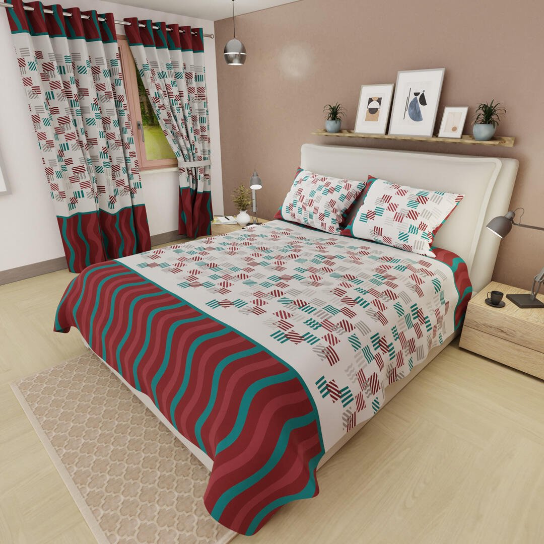 Juego de Sabanas Limila Blanco y Azul para Cama Sencillo 100 X 190 Cm Cuadrados Con Líneas - Sabanas | Bylmo