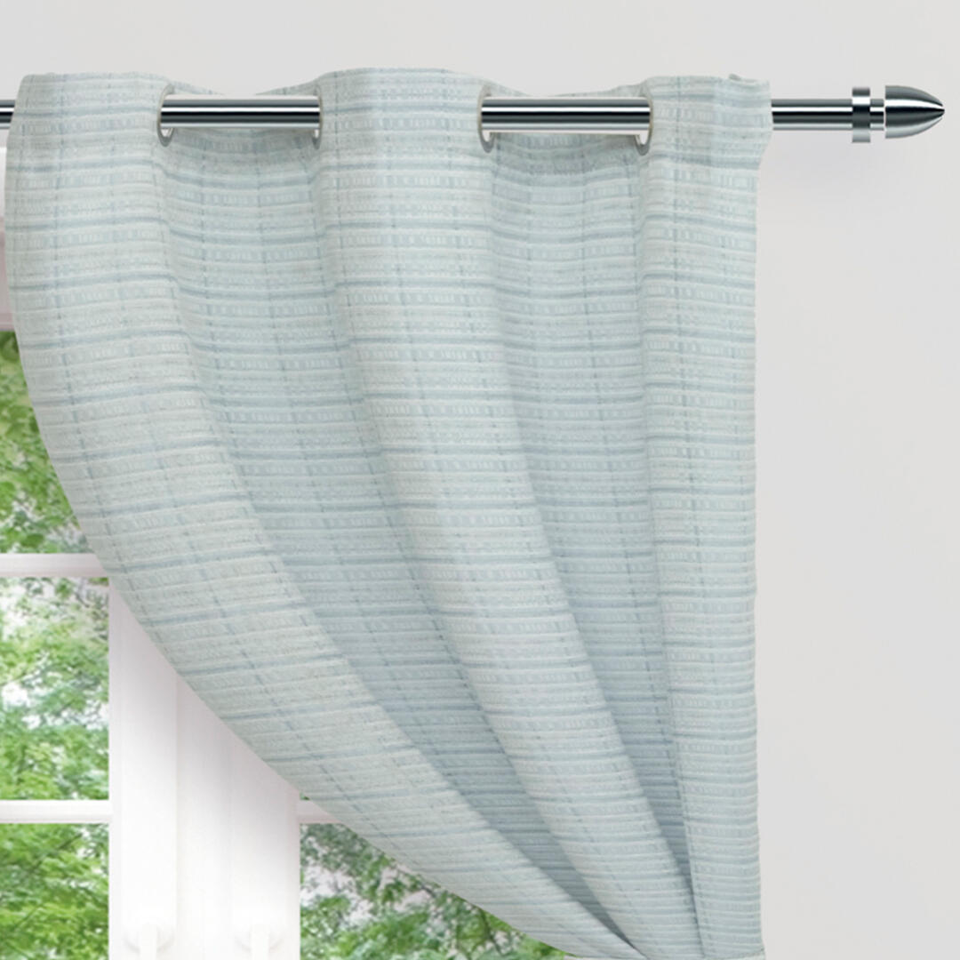 Cortina Ratán Azul 270x220cm Horizontal Argolla - Cortinas y Persianas | Bylmo