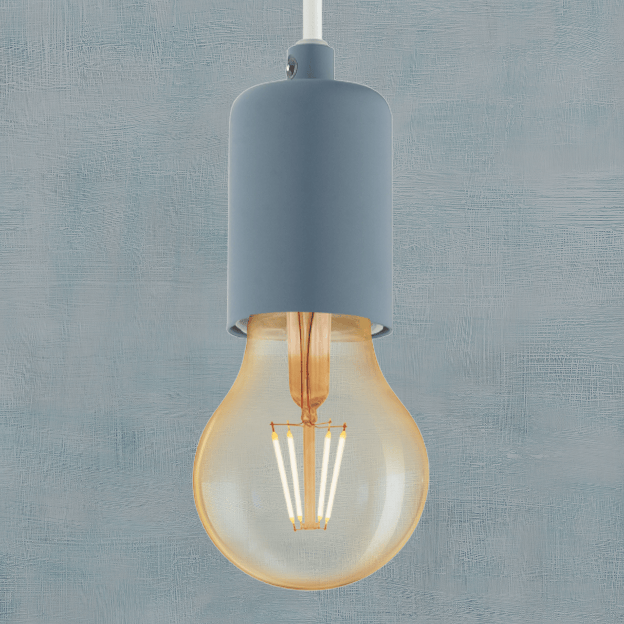 Lámpara Colgante Vintage Azul Diseño Único 150cm - Iluminacion | Bylmo