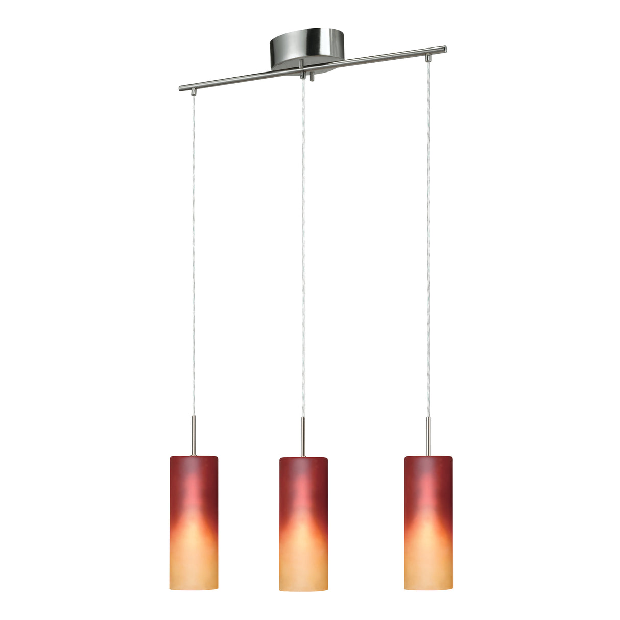 Lámpara Colgante Contemporáneo Rojo 1 Foco 10x72x110cm ACERO Ajustable - Iluminacion | Bylmo