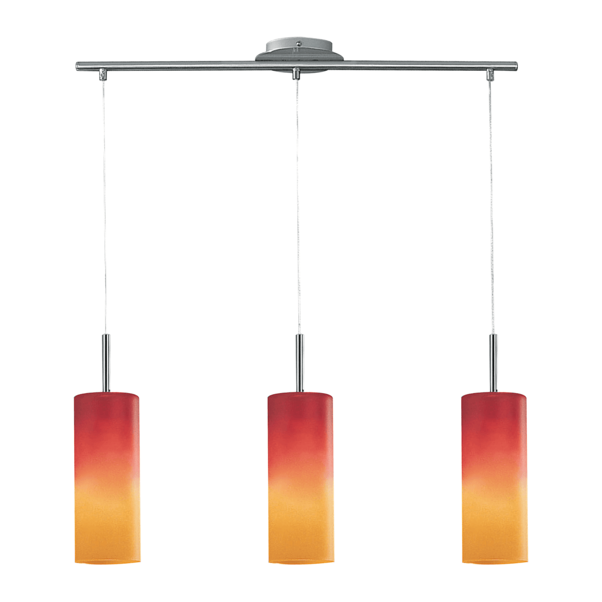 Lámpara Colgante Contemporáneo Rojo 1 Foco 10x72x110cm ACERO Ajustable - Iluminacion | Bylmo
