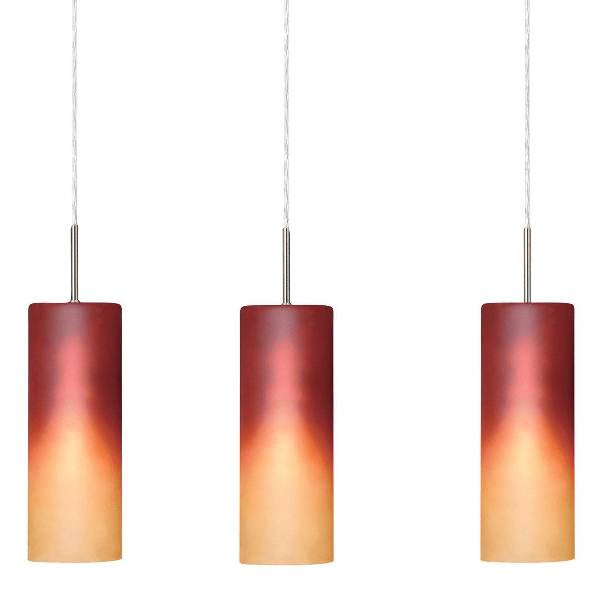 Lámpara Colgante Contemporáneo Rojo 1 Foco 10x72x110cm ACERO Ajustable - Iluminacion | Bylmo