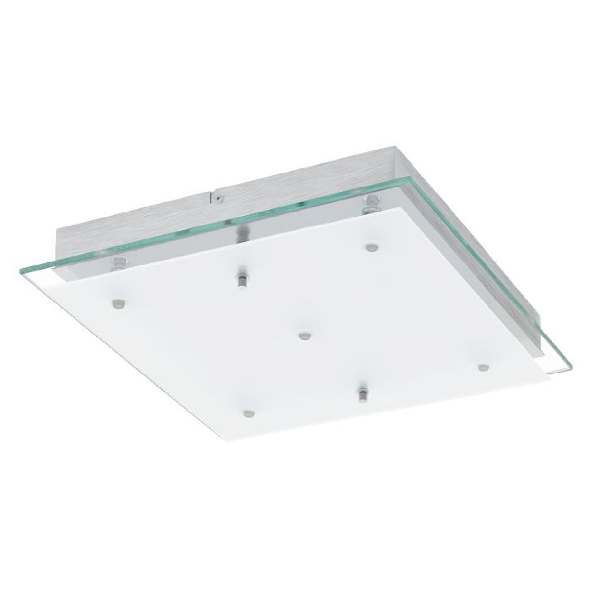 Lámpara de Pared Contemporáneo 38x38 Gris Acero LED 2600 Lumens - Iluminacion | Bylmo