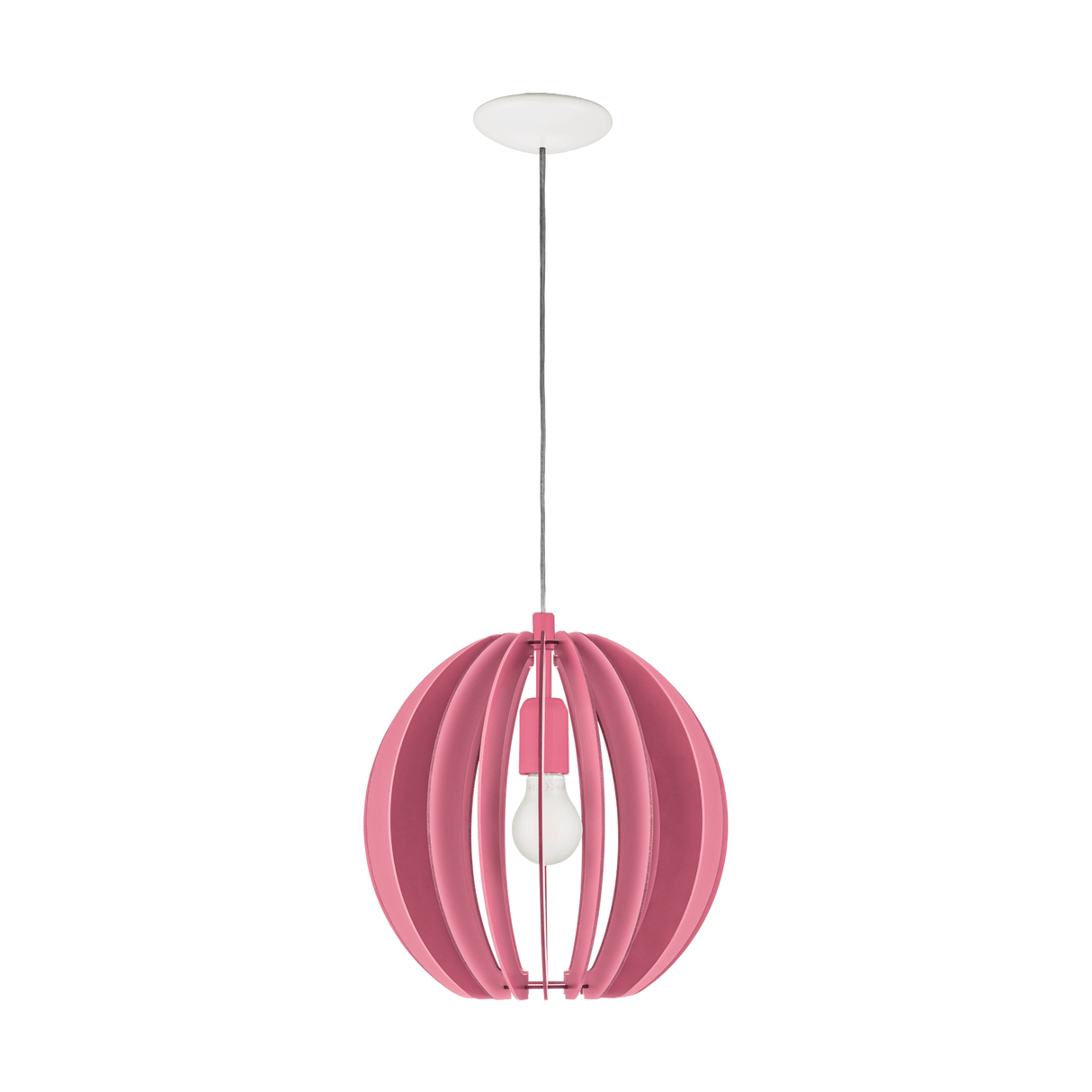 Lámpara Colgante Rústico Rosa 30x30x110 cm Madera Ajustable - Iluminacion | Bylmo